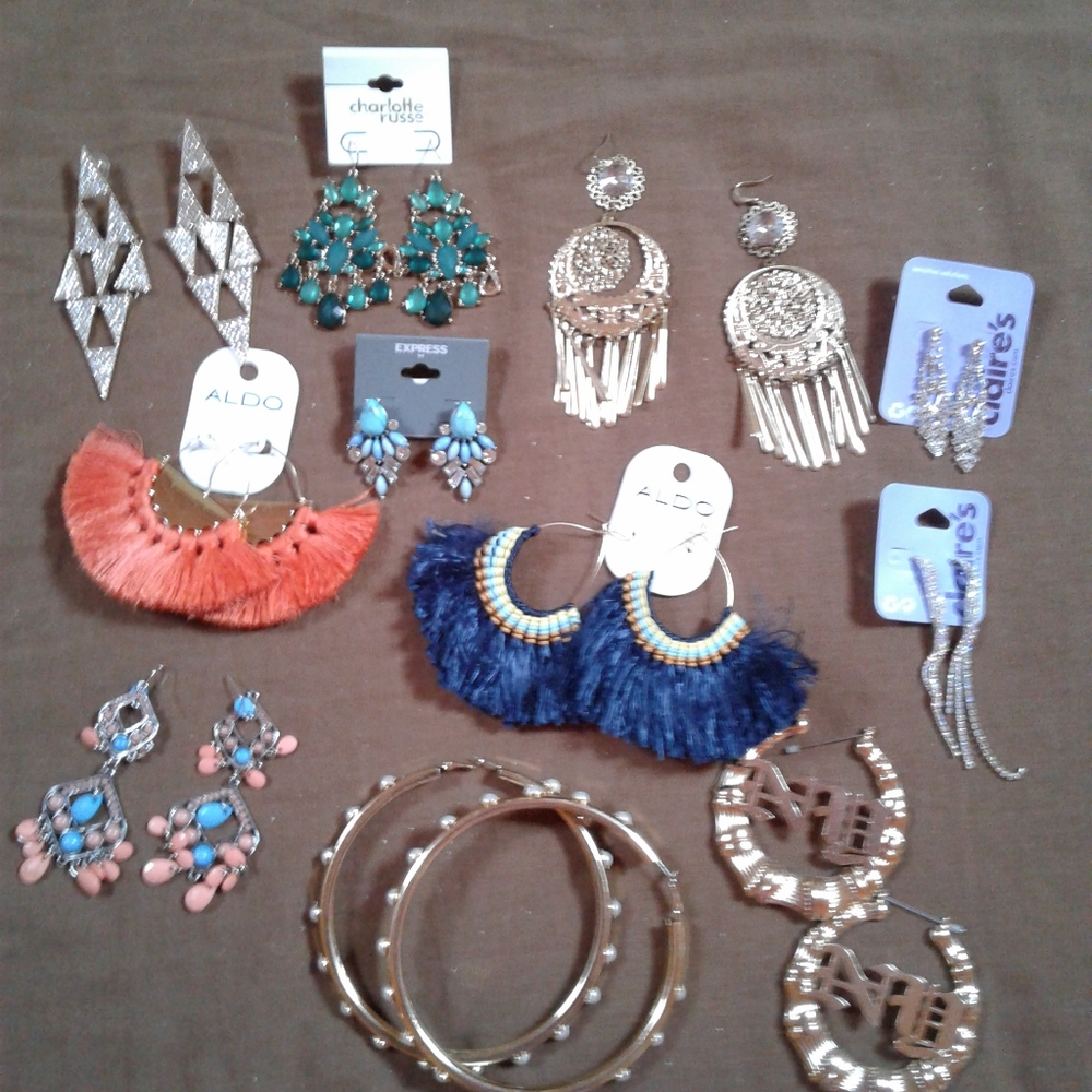 11 pair earrings